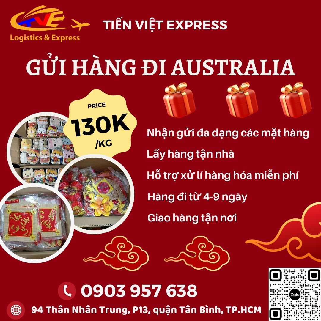 Gửi hàng đi Úc - Tiến Việt Express